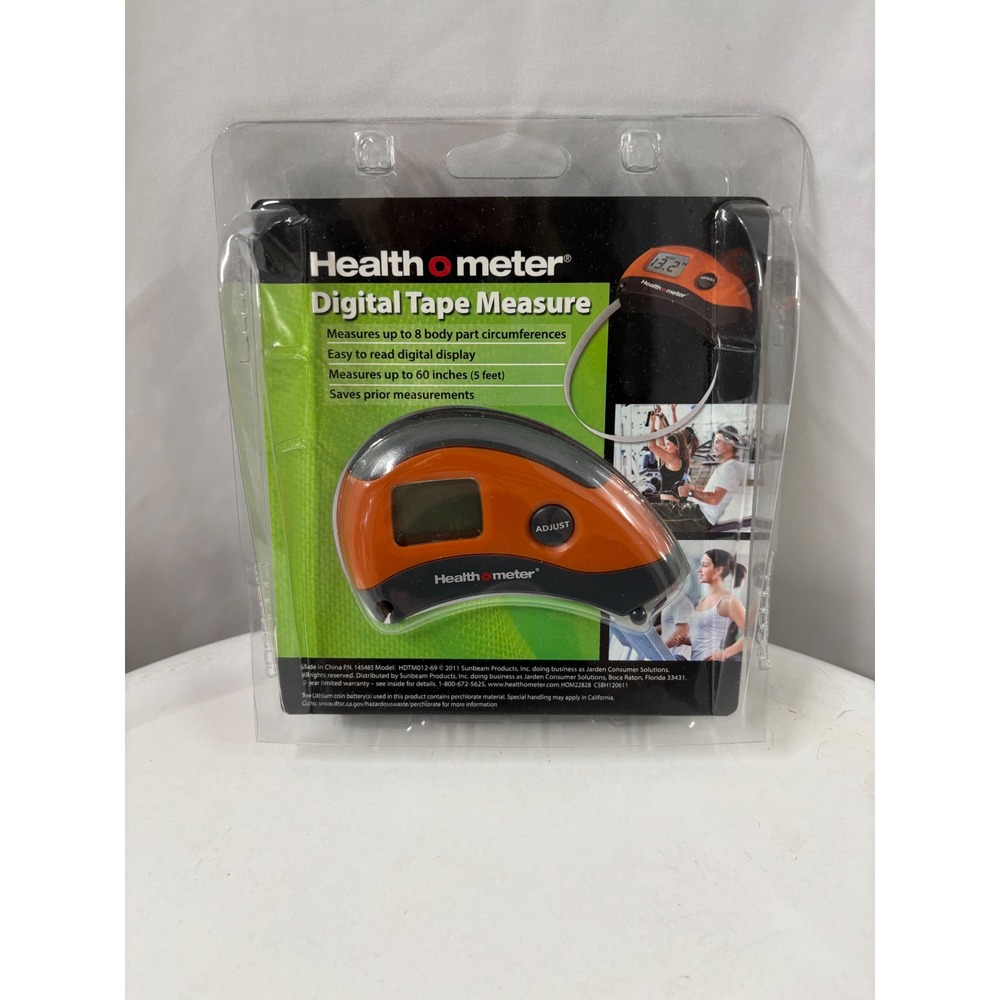 Health o meter Digital Tape Measure Body Circumference Tracker Orange HDTM012-69